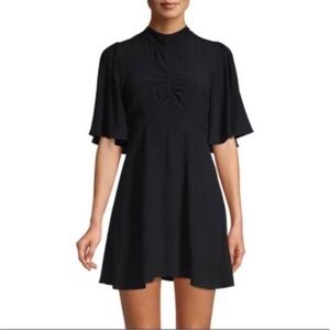 Free People button up back mini dress